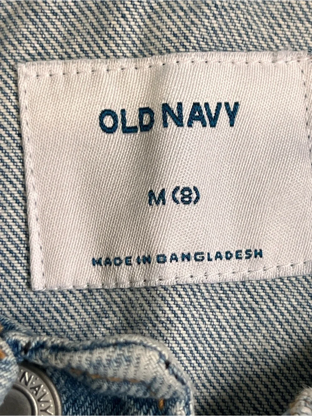 Old Navy Girls/Youth Medium Blue Denim Jean Jacket